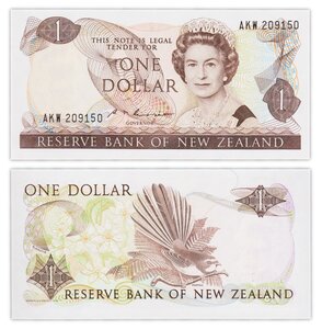 Billet de Collection 1 dollar 1985 1989 Nouvelle Zelande - Neuf - P169b