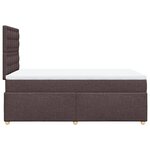 vidaXL Sommier à lattes de lit avec matelas Marron foncé 120x200 cm