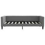vidaXL Lit de jour avec matelas gris foncé 90x190 cm tissu