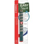STABILO 2 crayons graphite HB EASYgraph S droitier - Bleu ardoise