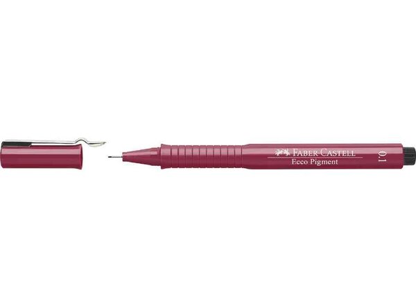 Stylo feutre ECCO PIGMENT 0,3 mm, rouge FABER-CASTELL