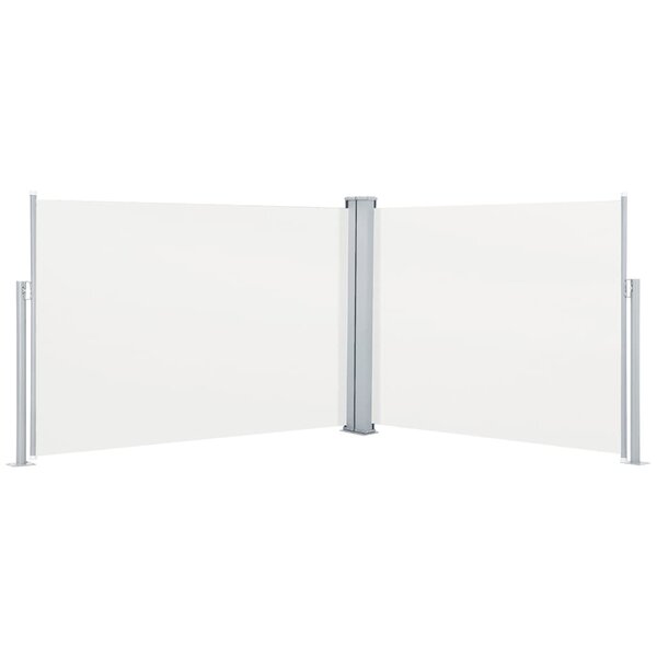vidaXL Auvent latéral rétractable Crème 100 x 1000 cm