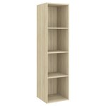 vidaXL Ensemble de meubles TV 2 Pièces Chêne sonoma Bois d'ingénierie