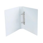 Classeur Personnalisable Rigide 3 Poches Kreacover - 2 Anneaux En D 20mm - A5 - Blanc - X 10 - Exacompta