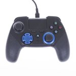 Manette Filaire esport FPS-100 noire pour PS4 avec 4 palettes a l'arriere