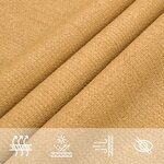 vidaXL Voile d'ombrage 160 g/m² carré sable 3x3 m PEHD