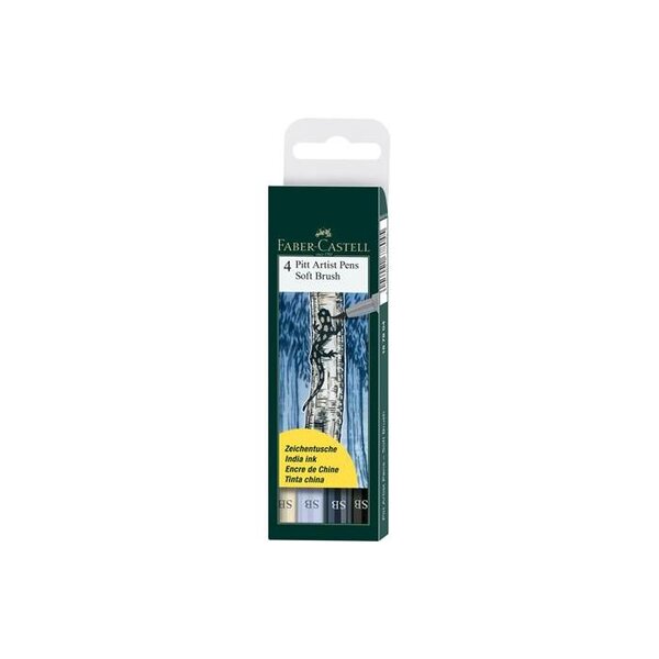 Feutre Pitt Artist Pen Soft Brush 4x FABER-CASTELL