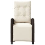 vidaXL Chaises inclinables de jardin lot de 2 avec repose-pied rotin