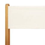 vidaXL Chaises de jardin pliantes lot de 8 tissu et bois massif