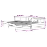vidaXL Lit de jour et lit gigogne et matelas 90x190 cm bois pin massif