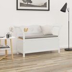 vidaXL Banc Blanc 107x45x75 5 cm Bois de sapin solide