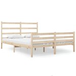 vidaXL Cadre de lit bois de pin massif 120x190 cm petit double