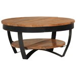 vidaXL Table basse 65x65x32 cm Bois d'acacia solide