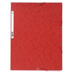 Chemise 3 rabats à élastiques carte lustrée 400g/m² A4 Coloris aléatoire x 50 EXACOMPTA