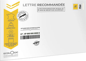Enveloppe timbrée Lettre verte - 11x22 - 20g - x10 LA POSTE : le lot de 10  enveloppes à Prix Carrefour