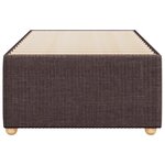 vidaXL Cadre de lit Marron foncé 100x200 cm Tissu