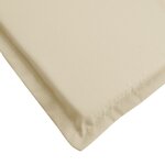 vidaXL Coussin de chaise longue beige 200x70x3 cm tissu oxford