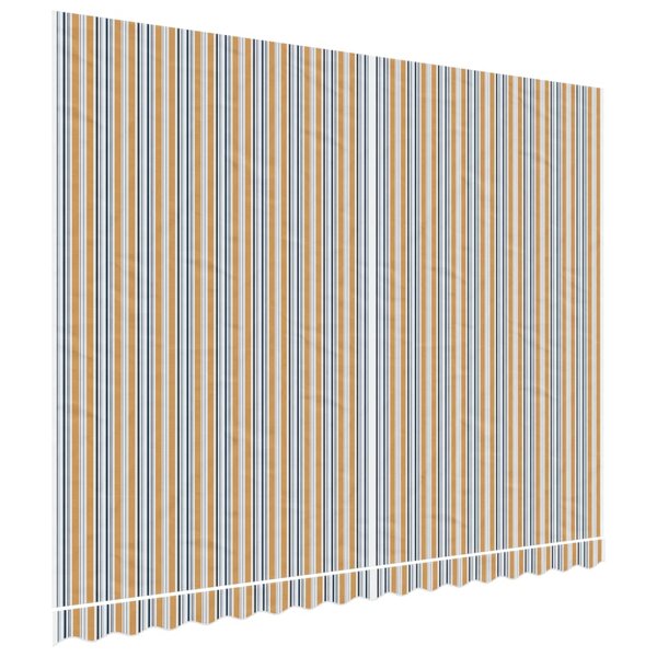 vidaXL Tissu de remplacement pour auvent rayures multicolores 4x3 m