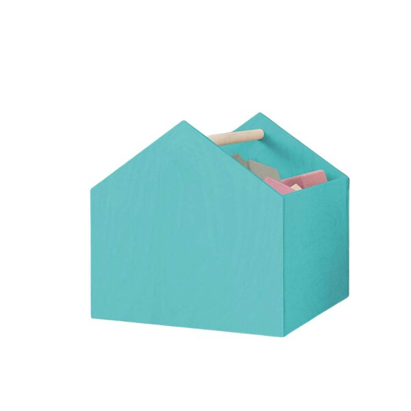 Boîte de rangement HOUSE turquoise