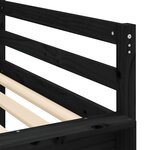 vidaXL Lit mezzanine enfants toboggan 90x190 cm bois pin massif