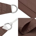 vidaXL Voile de parasol tissu oxford carré 6x6 m marron