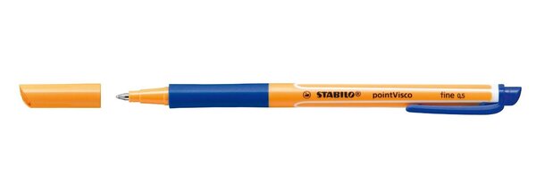 B 1 Stylo Roller encre Gel pointVisco Pte fine 0,5 mm bleu STABILO