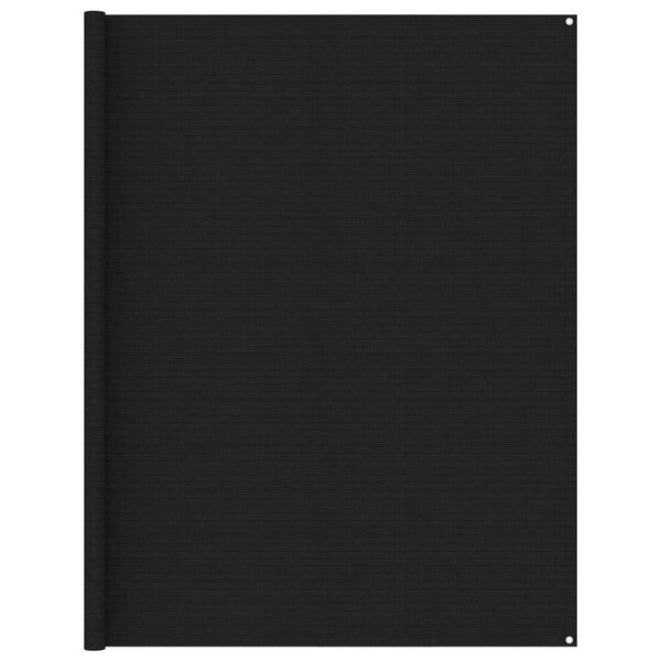 vidaXL Tapis de tente 250x550 cm Noir