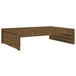 vidaXL Repose-pied de jardin 120x80 cm marron miel bois de pin massif