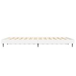 vidaXL Cadre de lit blanc 135x190 cm bois d'ingénierie