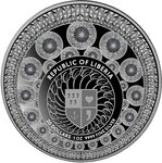 Pièce de monnaie en Argent 20 Dollars g 31.1 (1 oz) Millésime 2024 Floral Clock HOROLOGIUM FLORAE