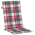 vidaXL Coussins de chaise de jardin à dossier haut lot de 2 120x50x3cm