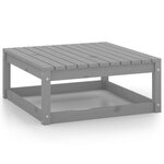 Salon de jardin meuble d'extérieur ensemble de mobilier 10 pièces avec coussins gris bois de pin massif 02_0015026