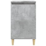 vidaXL Table de chevet gris béton 40x35x70 cm bois d'ingénierie