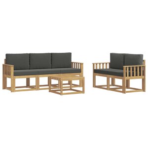 vidaXL Ensemble de canapés d'extérieur 6 Pièces