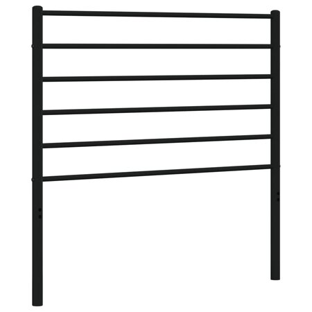 vidaXL Tête de lit métal noir 80 cm