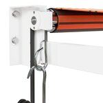 vidaXL Auvent rétractable automatique orange et marron 3 5x2 5 m