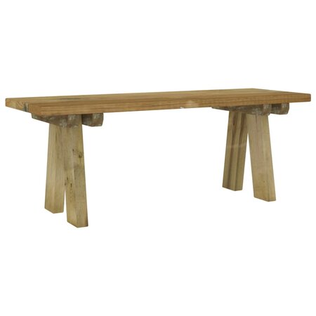 vidaXL Banc de jardin 110 cm bois de pin massif imprégné