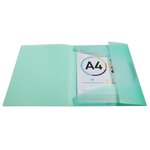 Chemise À Élastiques 3 Rabats Polypropylène Kreacover Pastel - A4 - Couleurs Assorties - X 25 - Exacompta