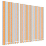 vidaXL Tissu de remplacement pour auvent rayures multicolores 5x3 5 m