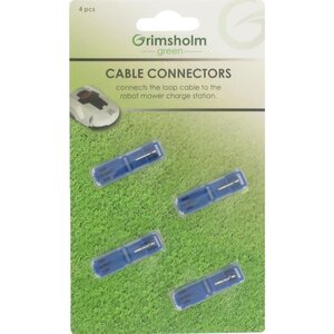 JARDIN PRATIC Jeu 4 raccords de connexion câble/chargeur a sertir pour tondeuses robot - Sous blister