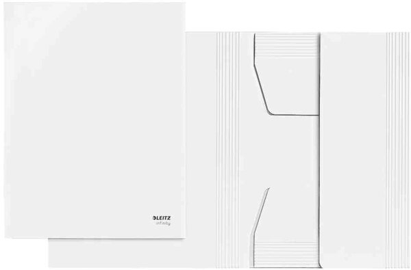 Chemise cartonée 3 rabats Juris Infinity A4 Blanc LEITZ