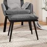 vidaXL Repose-pied Gris clair 45x29 5x35 cm Tissu et similicuir