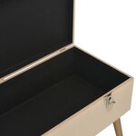 vidaXL Banc avec compartiment de rangement 80 cm Beige Velours