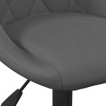 vidaXL Tabourets de bar lot de 2 gris foncé velours