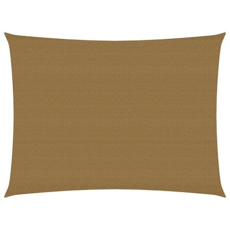 vidaXL Voile d'ombrage 160 g/m² Taupe 2x3 m PEHD