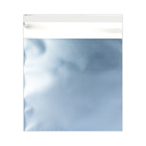 Lot de 50 sachet alu mat bleu glacé 165x165 mm