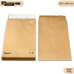 Lot de 1000 enveloppes kraft 120g à soufflets c4 - gamme courrier+