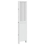 vidaXL Cloison de séparation 4 panneaux blanc bois de paulownia massif