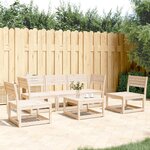 vidaXL Salon de jardin 5 Pièces bois de pin massif