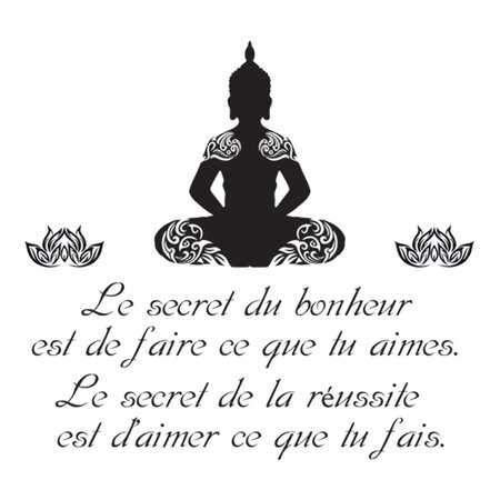 Stickers muraux zen citation bouddha - La Poste
